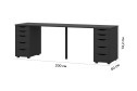 Письменный стол Alexys 200 2 тумбы