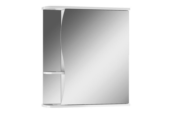 Изображение товара Шкаф-зеркало Айсберг Волна 1-60 правый 61.6х70х15.7 см