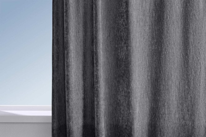 Штора ESTUDI BLANCO Wendy 180х280 см, 1 шт., цвет тёмно-серый