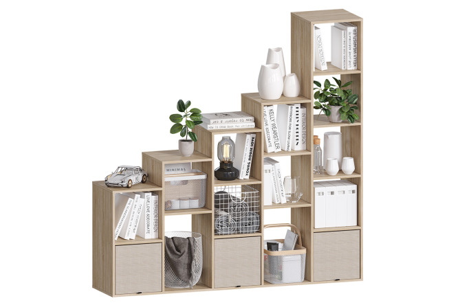 Изображение товара Стеллаж СТ Л-175С из ЛДСП цвет дуб Сонома