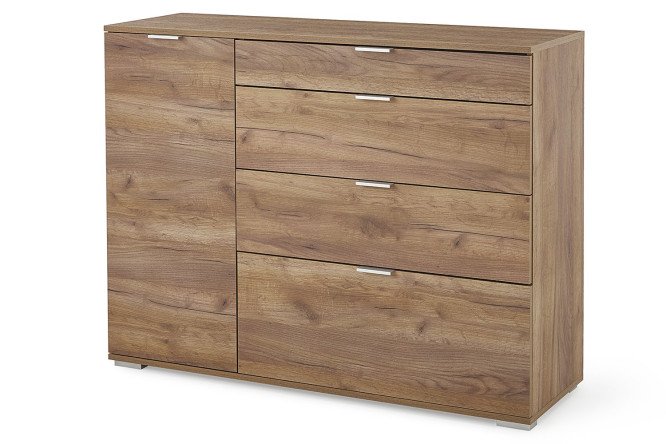 Изображение товара Комод НК-3 дуб крафт табачный 120х95х39 см надежный и стильный мебель