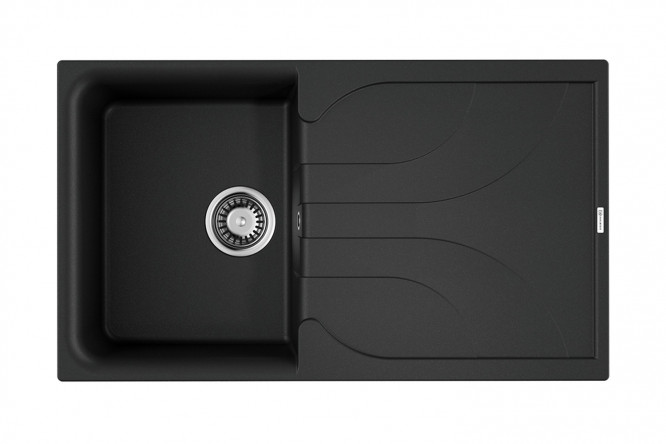 Изображение товара МОЙКА ВРЕЗНАЯ С КРЫЛОМ OMOIKIRI Yasugata 86-BL 86x50x21 см черная