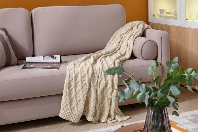 Плед HOFF Twist Полиэстер, 150х180 см