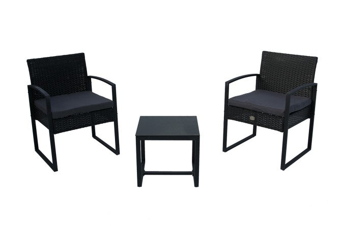 Изображение товара Набор мебели Фрост SFS074 цвет каркаса чёрный, отделки чёрный