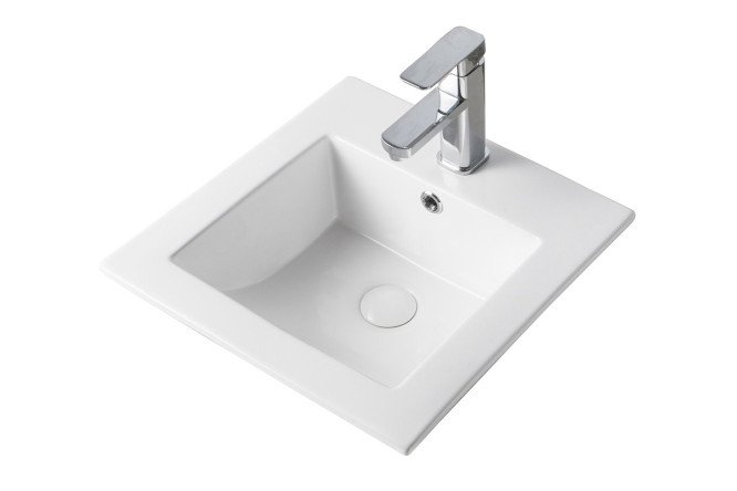 Изображение товара Раковина встраиваемая ORANGE B03-410w Встраиваемая сверху, 42х17х42 см