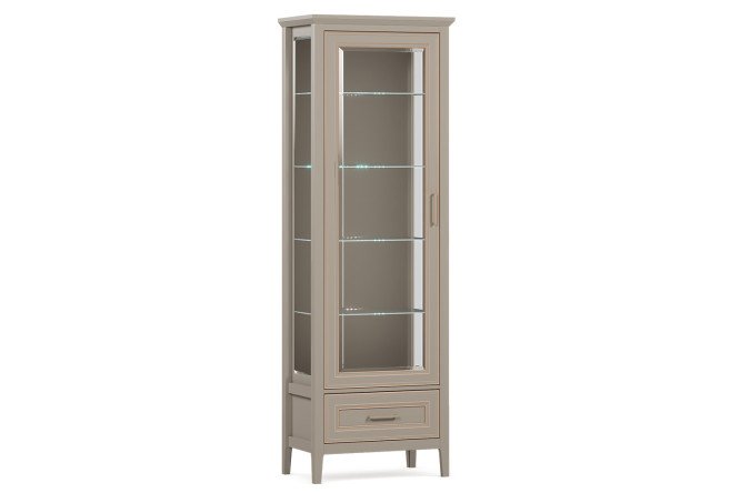 Изображение товара Шкаф с подсветкой Classic глиняный серый 679х2028х405 мм