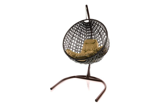 Изображение товара Кресло подвесное Круг Люкс 72x186x102 см коричневый