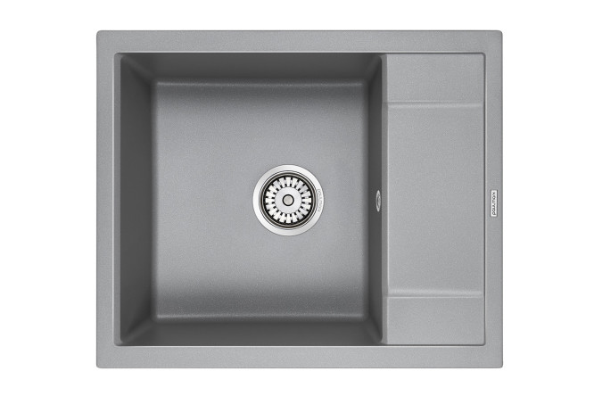 Изображение товара Врезная кухонная мойка PAULMARK Optimum PM216050-GRM 60х50х20 см кварцевый композит