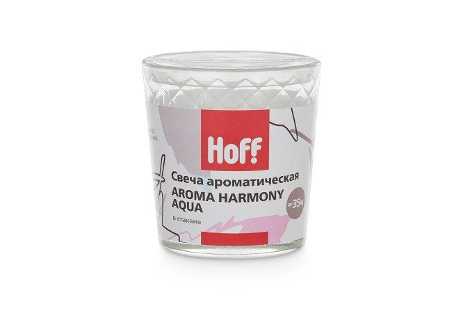 Изображение товара Свеча в стакане HOFF Aroma Harmony 8.5 см аромат бергамот и мускус