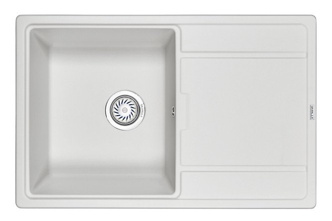 Изображение товара Мойка врезная с крылом GRANULA 7804 из кварца 78x50x20 см