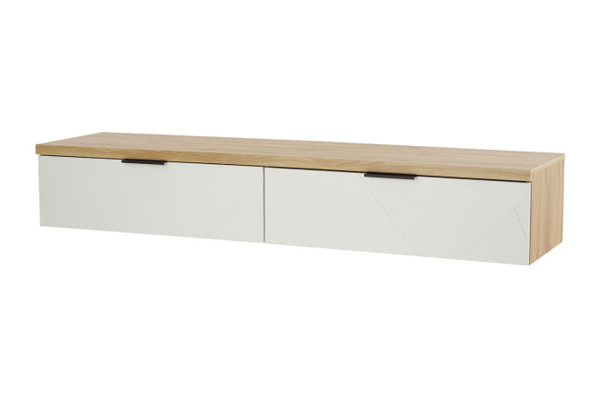 Изображение товара Навесная тумба Kaylas с эко джелато и дуб наварра 160,4х26,7х40,3 см