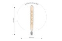 Лампа светодиодная IN HOME T30-deco E27, 11W, Цилиндр, 3000 К, Тёплый