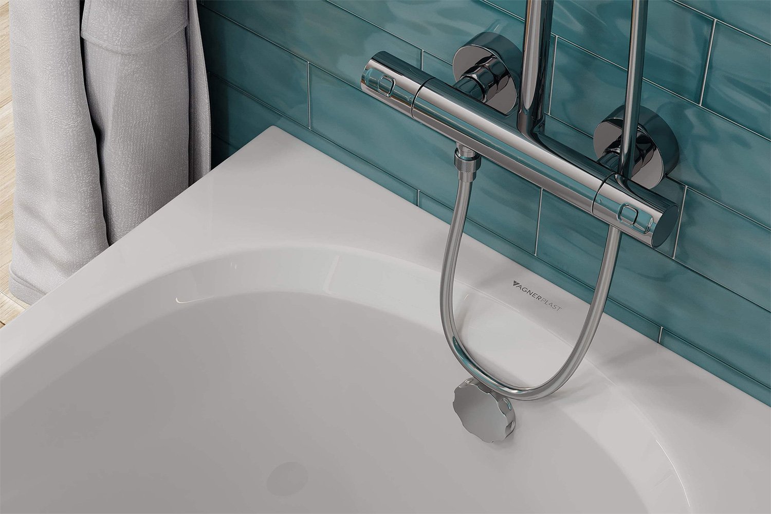 Ванна пристенная VAGNERPLAST Kasandra VPBA165KAS2X-04 165x70 см