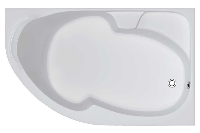 Изображение товара Ванна пристенная 1Marka Diana R Стандарт 150x90 см из акрила и стеклоровинга