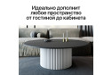 Стол с трубчатым подстольем GENGLASS Trubis wood
