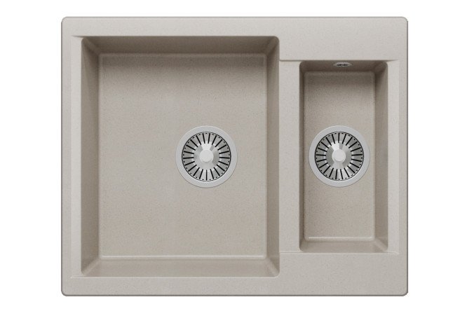 Изображение товара Врезная кухонная мойка POLYGRAN Brig 62х50х21.6 см из мрамора