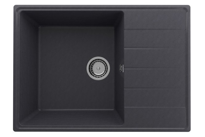 Изображение товара Мойка ULGRAN Quartz Prima 700-08 с крылом 50х70х20 см кварцевый композит