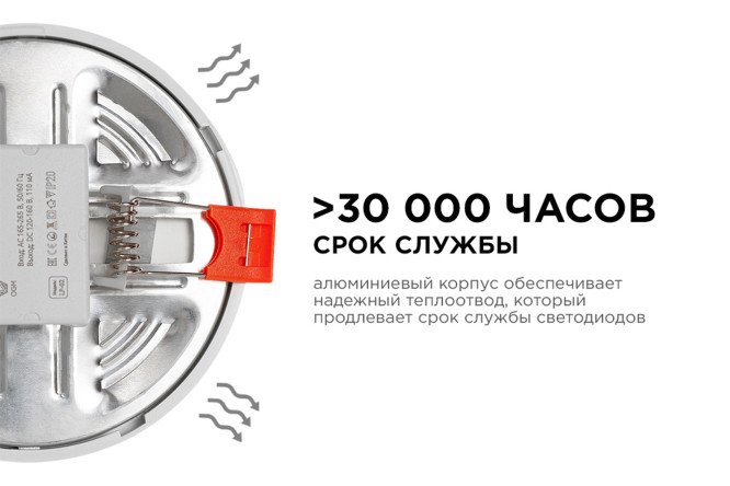 Фото 10 Светодиодная панель OGM LP-02 встраиваемая 10x2.4x10 см, LED