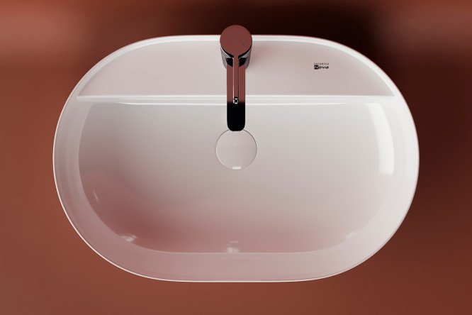 Раковина накладная CERAMICANOVA Modo CN2004 61х14х41 см