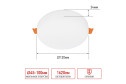 Светодиодная панель IN HOME RLP-FL 12x3.3x12 см, LED