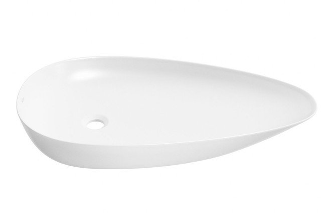 Изображение товара Накладная раковина Faze Moment 75х13х43 см фарфор белый глянцевый