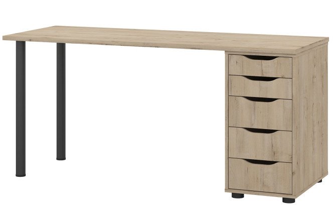 Изображение товара Письменный стол Alexys 140 с тумбой - стильный и практичный для дома и офиса