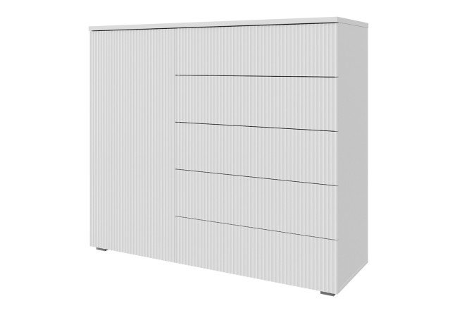 Изображение товара Комод Оскар Амели 125,4х109,2х44 см белый гладкий мебельный салон