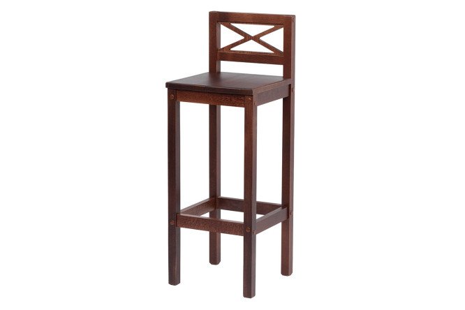 Изображение товара Барный стул Hugo Plus New 30х65х36 см, цвет ножек орех