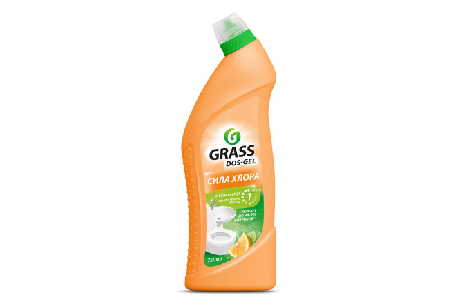 Изображение товара Универсальное чистящее средство для сантехники GRASS Dos gel Сила хлора цитрус 0.75 л