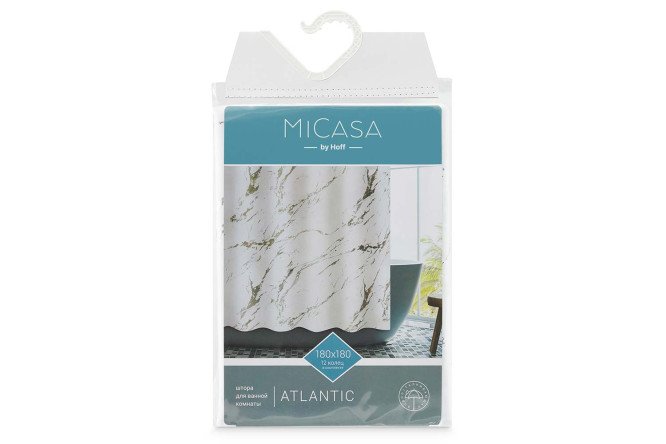 Штора для ванной комнаты MICASA Atlantic 180x180 см