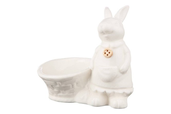Изображение товара Подставка под яйцо Lefard Native Кролик из фарфора белая