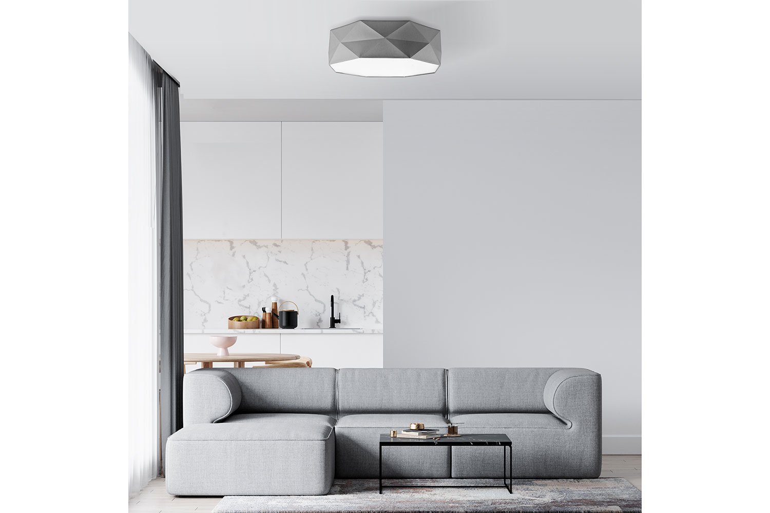 Светильник потолочный TK LIGHTING Kantoor 1566 16 кв.м., 52x16x52 см, E27