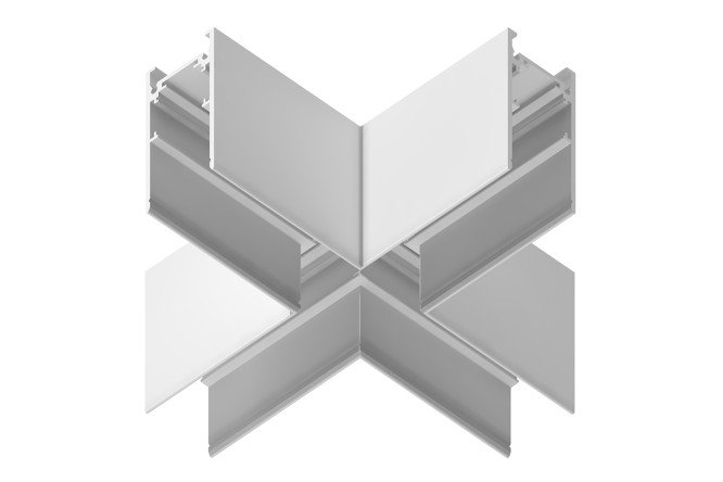 Изображение товара Коннектор Х-образный для магнитных треков AMBRELLA LIGHT 17x5,37x17 см металловый