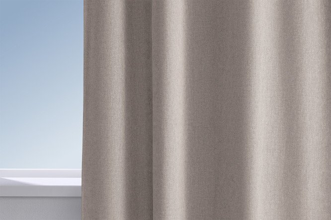 Изображение товара Штора HOFF Бурома 180х300 см, 1 шт., цвет светло-серый