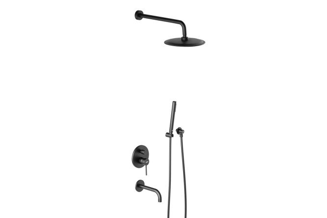 Изображение товара Душевая система встраиваемая DAMIXA Scandinavian Pure 936510300 черная