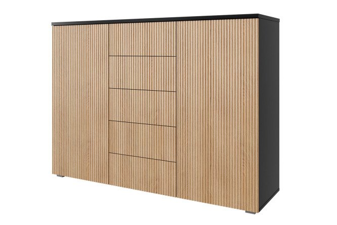 Изображение товара Комод Оскар Амели 150 см антрацит дуб канадский современный дизайн