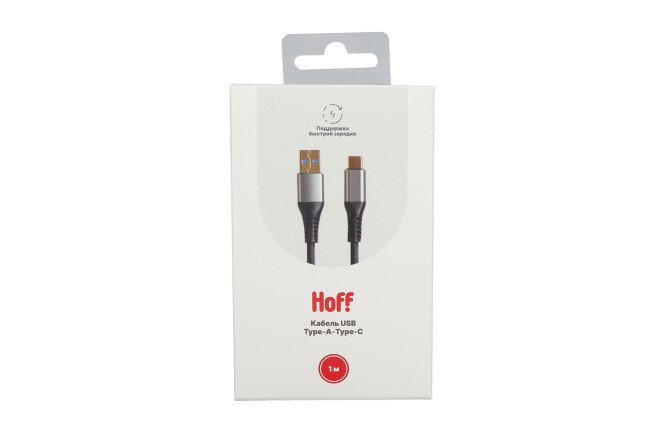 Изображение товара Кабель USB Type-A-Type-C HOFF C36DS 1 метр для зарядки и передачи данных