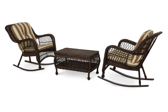 Изображение товара Набор садовой мебели Oxford с креслами-качалками бежевый