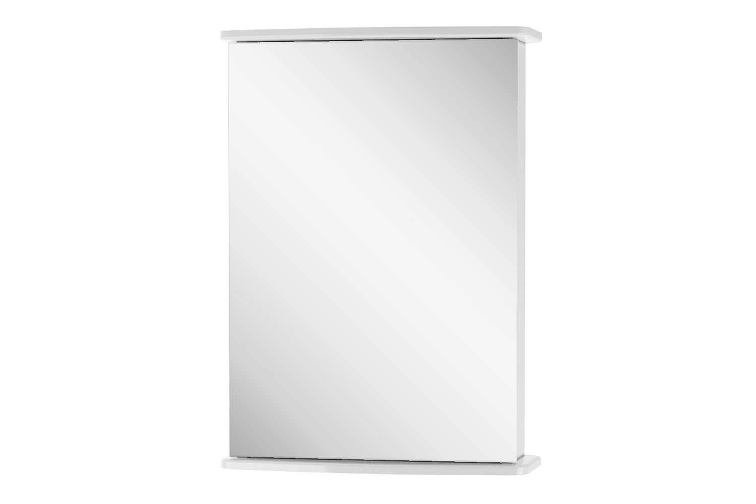 Шкаф зеркальный паола 50 см цвет белый