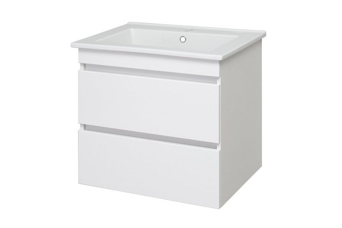 Изображение товара Подвесная тумба RUNO Манхэттен 61.4 см белая для ванной комнаты