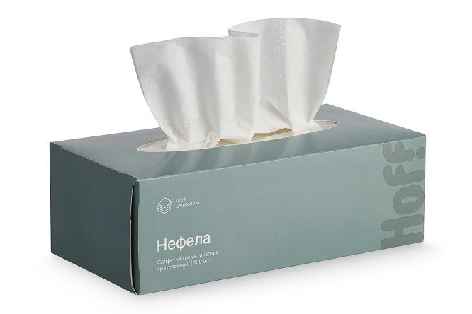 Изображение товара Косметические салфетки HOFF Нефела для лица и рук, мягкие и удобные