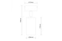 Светильник потолочный ST LUCE Dario 7x16.8x5.4 см, GU10