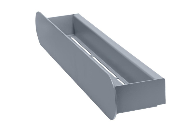 Изображение товара Полка для ванной комнаты Omega 50x10x8 см сталь серый дизайн