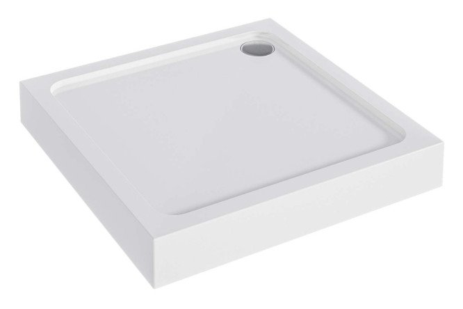 Изображение товара Поддон 1Marka Flat универсальный угол 100х15,5х100 см надежный и универсальный