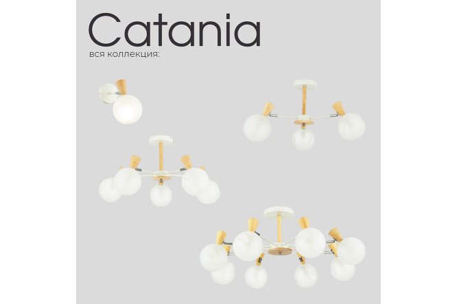 Светильник потолочный EVOLUCE Catania 6 кв.м., 55x35x55 см, E14