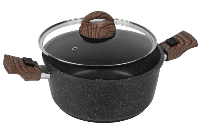 Изображение товара Кастрюля с крышкой PANAIRO Barbara Black 3.3 л