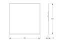 Зеркало настенное с фацетом EVOFORM Standard BY 0203 40х40 см