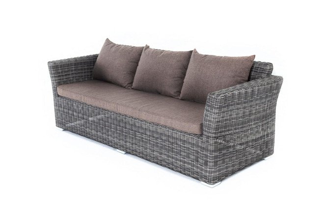 Изображение товара Диван трёхместный 4SiS Капучино графит размер 220х81,5х86,5 см