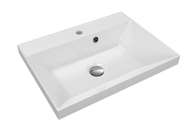 Изображение товара Раковина Астория 600 10.170.00600.001 встраиваемая сверху 60х14х45 см мрамор