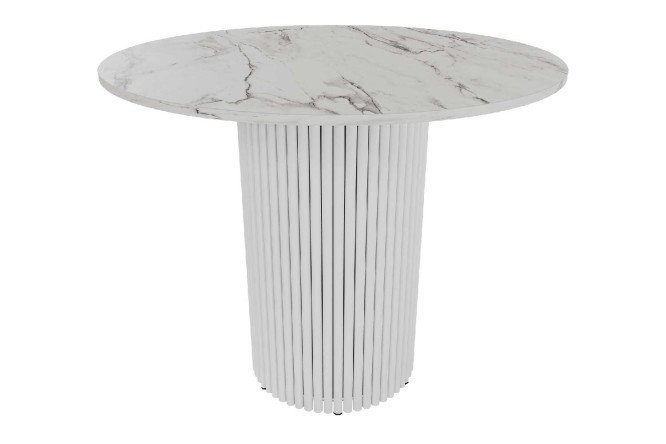 Стол GENGLASS Trubis wood с трубчатым подстольем 90х75х90 см